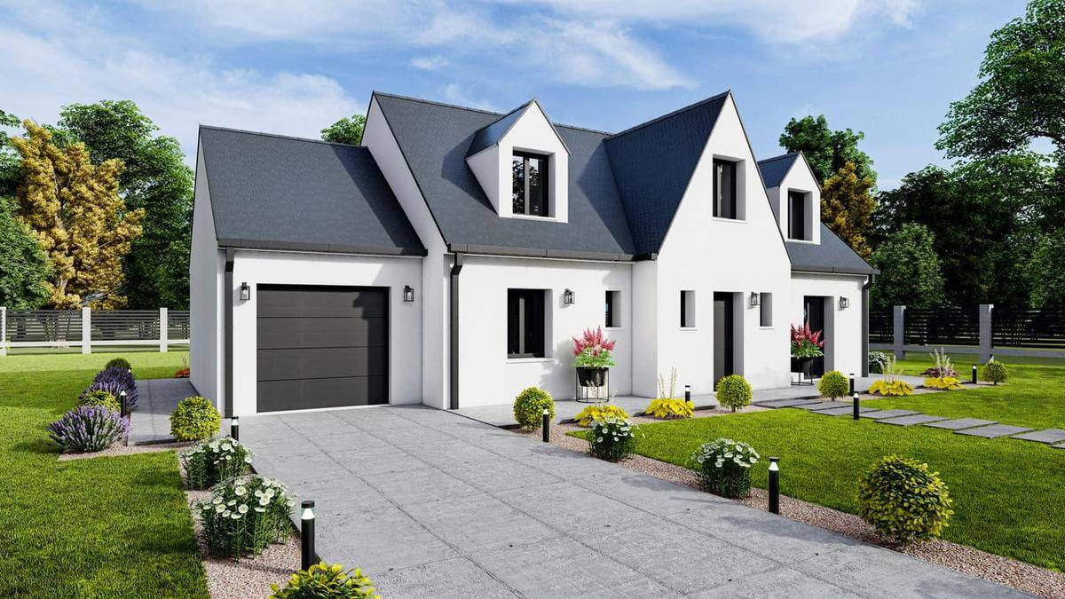 Programme terrain + maison à Saint-Germain-du-Corbéis en Orne (61) de 99 m² à vendre au prix de 264209€ - 1