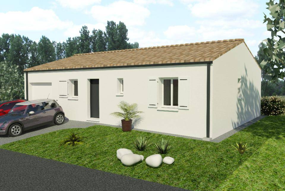 Programme terrain + maison à Pont-l'Abbé-d'Arnoult en Charente-Maritime (17) de 70 m² à vendre au prix de 172900€ - 1