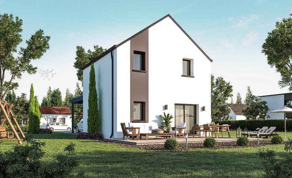 Programme terrain + maison à Tinténiac en Ille-et-Vilaine (35) de 71 m² à vendre au prix de 271000€ - 1