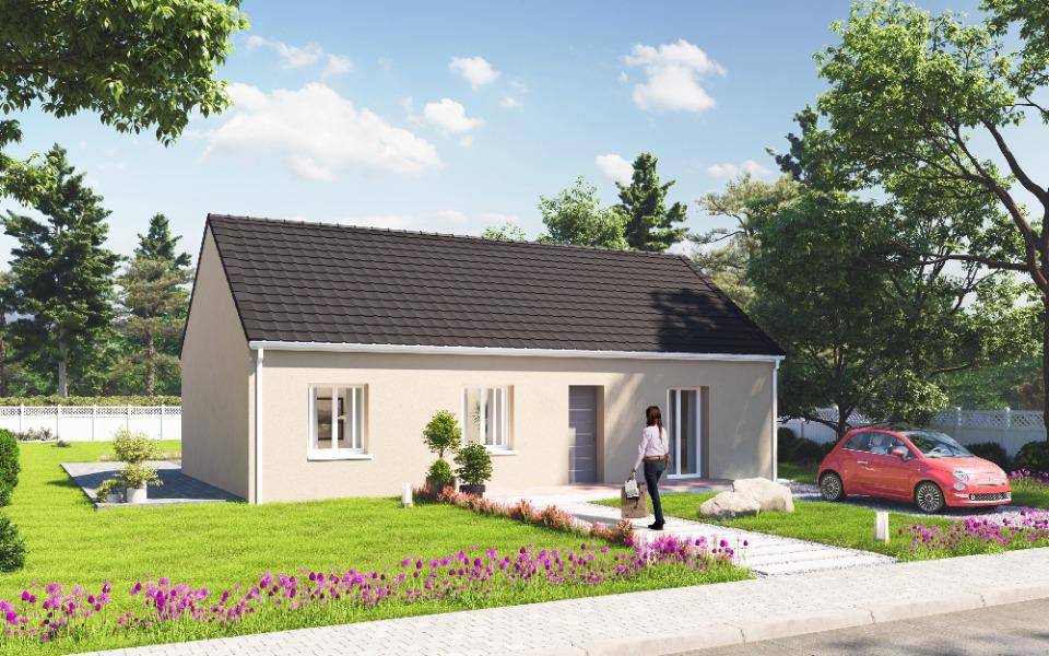 Programme terrain + maison à Argenton-sur-Creuse en Indre (36) de 82 m² à vendre au prix de 152520€ - 1