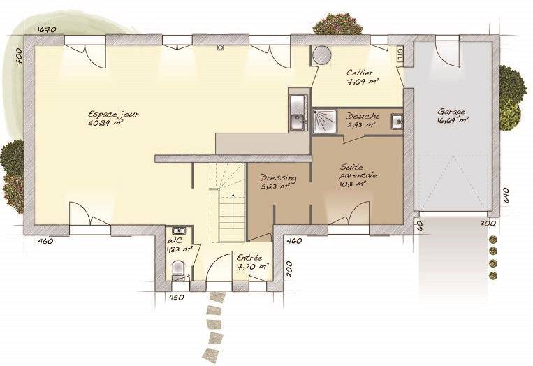Programme terrain + maison à Le Perrey en Eure (27) de 145 m² à vendre au prix de 366700€ - 4