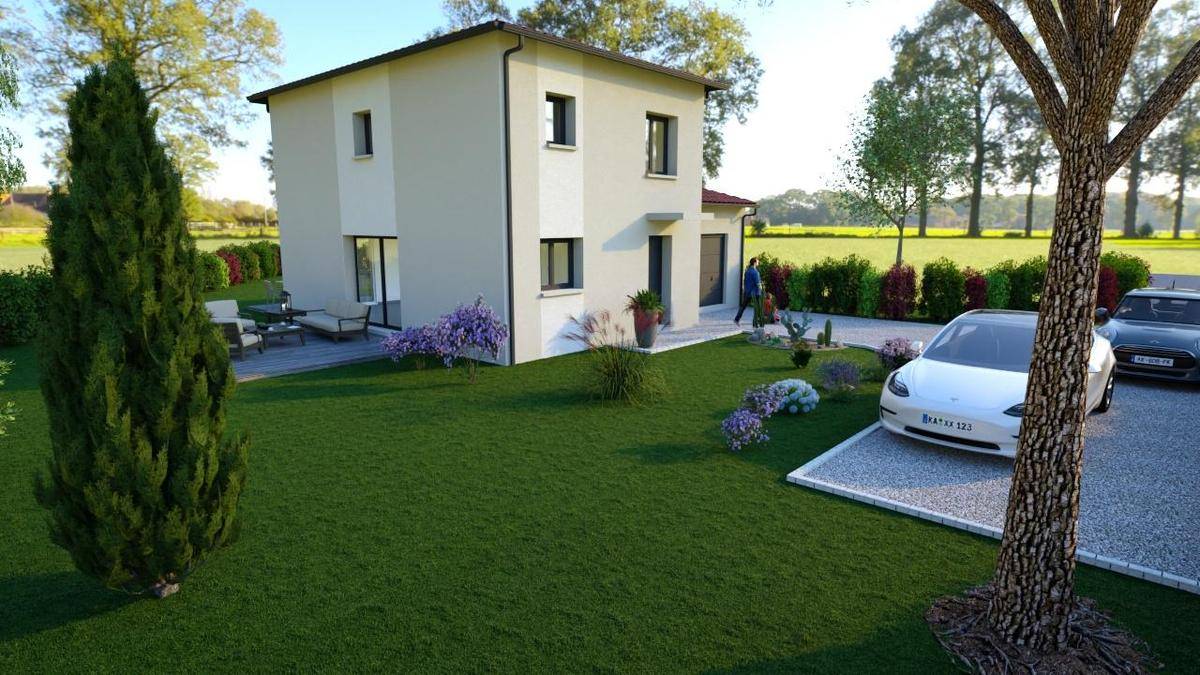 Programme terrain + maison à Brindas en Rhône (69) de 101 m² à vendre au prix de 451500€ - 2