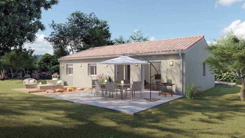 Programme terrain + maison à Saint-Jean-de-Marsacq en Landes (40) de 100 m² à vendre au prix de 344800€ - 2