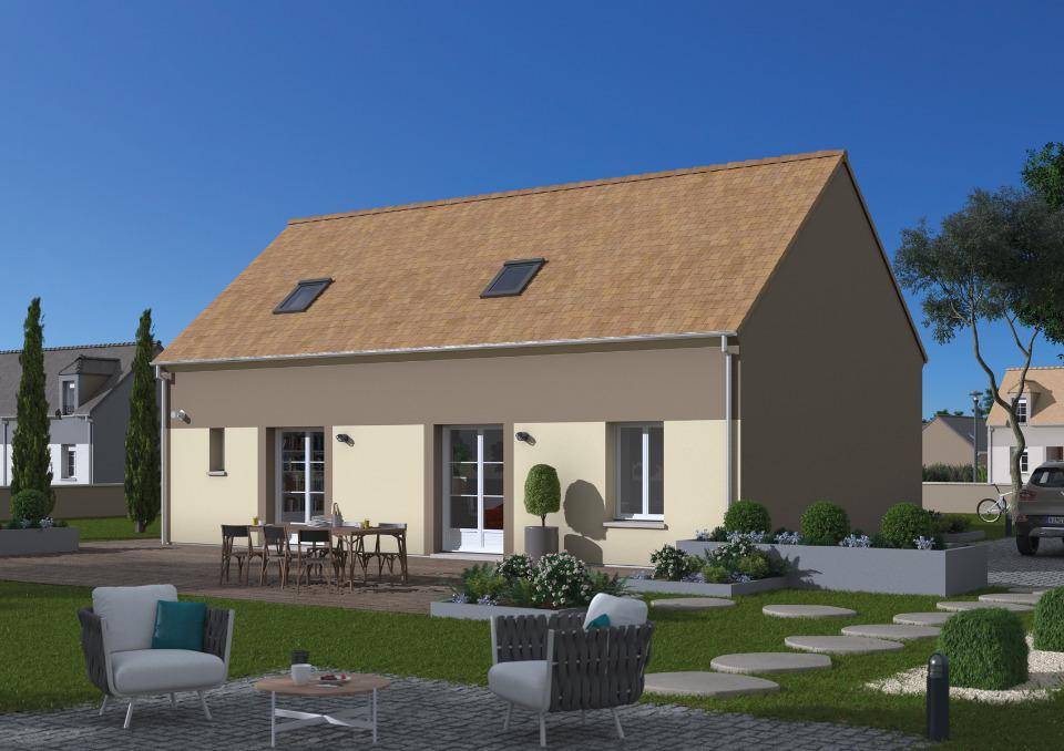 Programme terrain + maison à Ponthévrard en Yvelines (78) de 105 m² à vendre au prix de 311416€ - 2