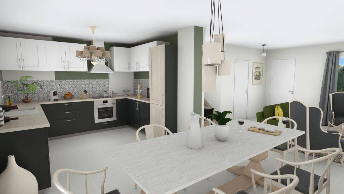 Programme terrain + maison à Diémoz en Isère (38) de 90 m² à vendre au prix de 338125€ - 3