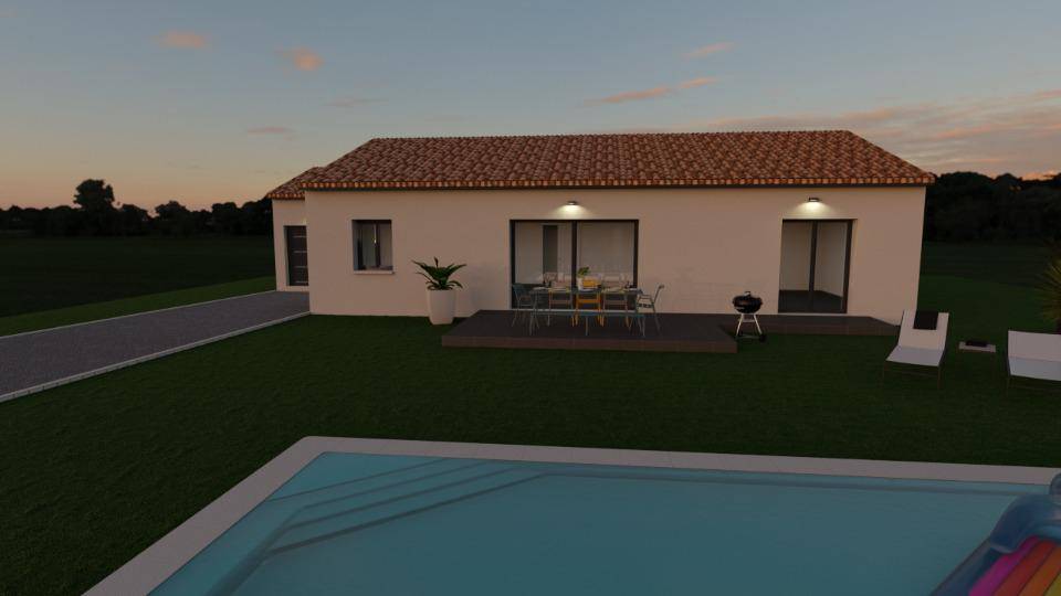Programme terrain + maison à Ruoms en Ardèche (07) de 115 m² à vendre au prix de 275000€ - 3