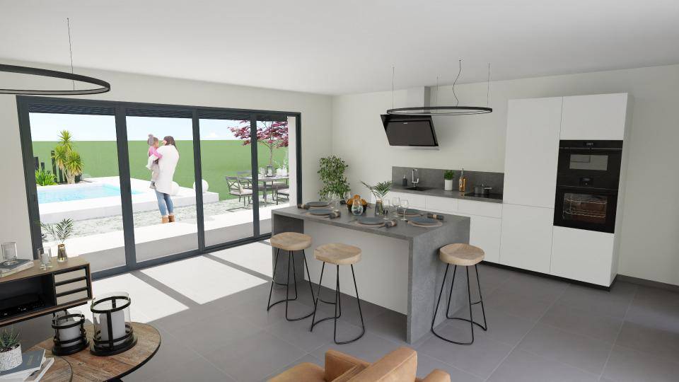 Programme terrain + maison à Saint-Julien-de-Peyrolas en Gard (30) de 95 m² à vendre au prix de 438500€ - 3