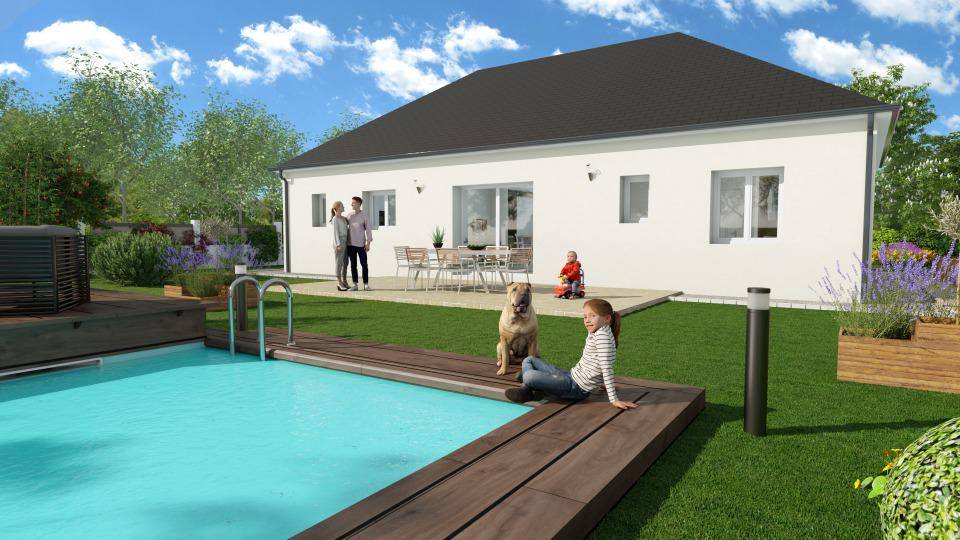 Programme terrain + maison à Saint-Florent-sur-Cher en Cher (18) de 90 m² à vendre au prix de 209000€ - 2