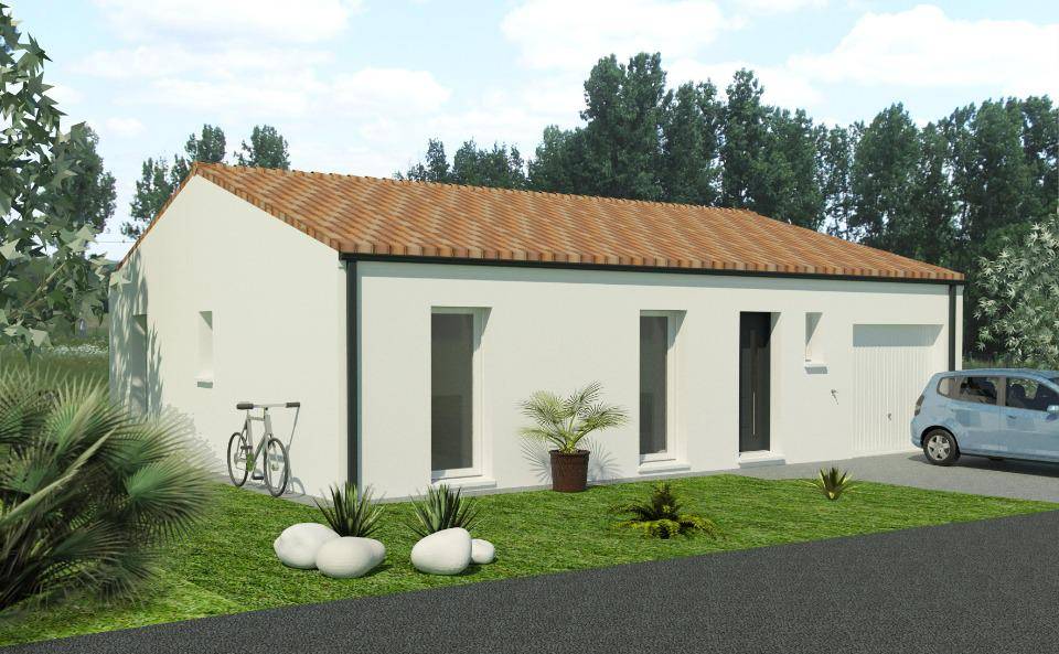 Programme terrain + maison à Fontcouverte en Charente-Maritime (17) de 85 m² à vendre au prix de 219300€ - 1