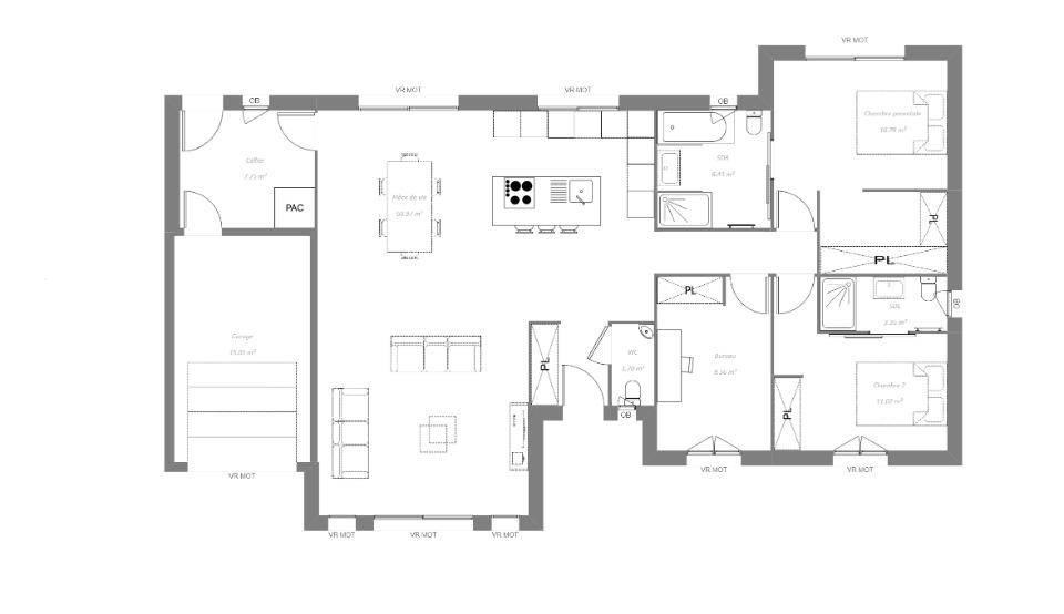 Programme terrain + maison à Saint-Flovier en Indre-et-Loire (37) de 110 m² à vendre au prix de 251000€ - 4