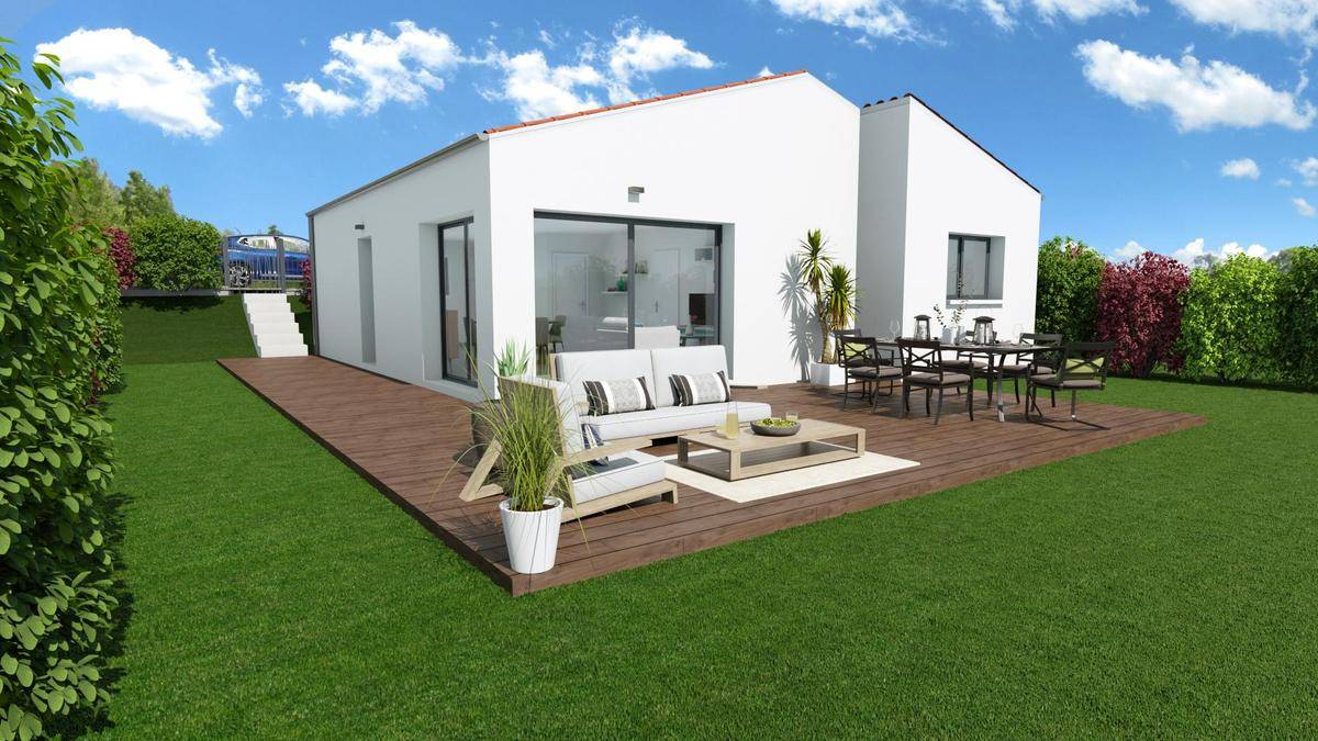Programme terrain + maison à Cournon-d'Auvergne en Puy-de-Dôme (63) de 70 m² à vendre au prix de 240000€ - 1