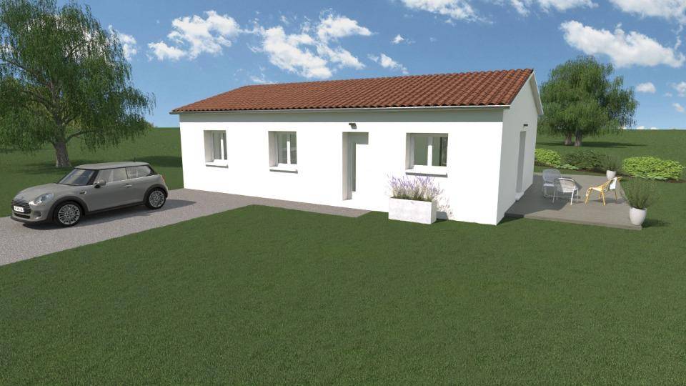 Programme terrain + maison à Bas-en-Basset en Haute-Loire (43) de 70 m² à vendre au prix de 211000€ - 1