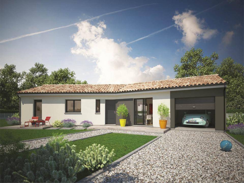 Programme terrain + maison à Noaillan en Gironde (33) de 69 m² à vendre au prix de 234900€ - 1