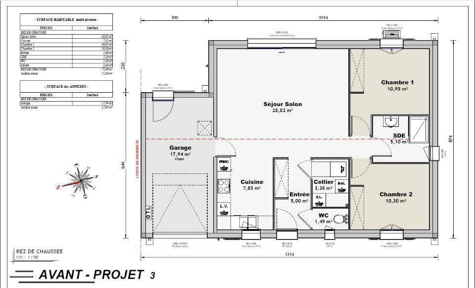 Programme terrain + maison à Pont-l'Abbé-d'Arnoult en Charente-Maritime (17) de 70 m² à vendre au prix de 172900€ - 4