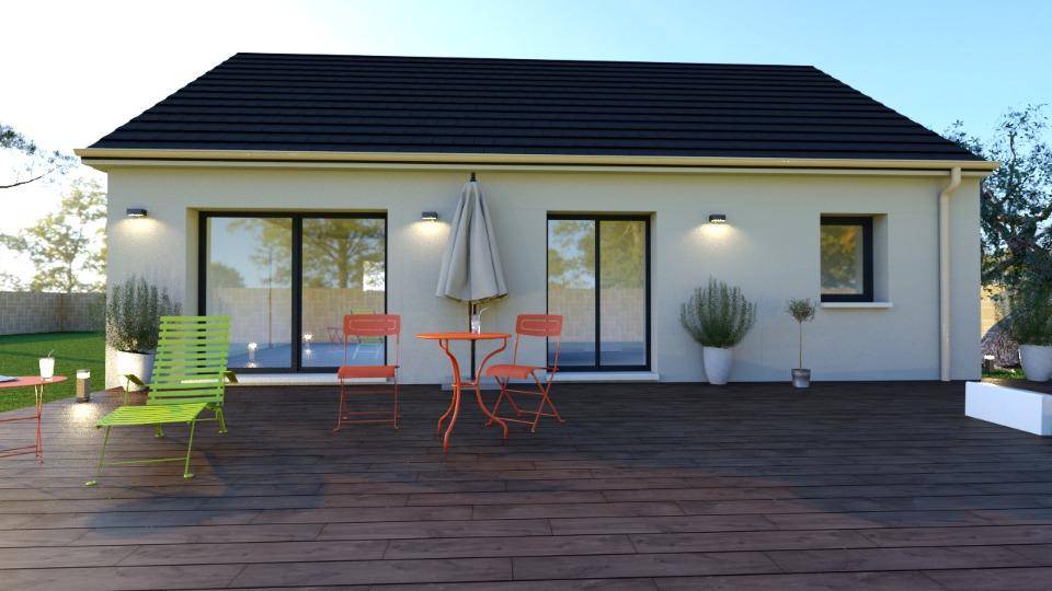 Programme terrain + maison à Saint-Manvieu-Norrey en Calvados (14) de 73 m² à vendre au prix de 169000€ - 2