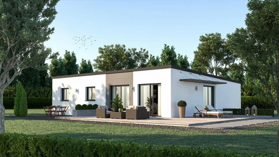 Programme terrain + maison à Audierne en Finistère (29) de 80 m² à vendre au prix de 346000€ - 2