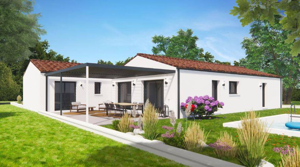 Programme terrain + maison à Gond-Pontouvre en Charente (16) de 133 m² à vendre au prix de 292000€ - 1