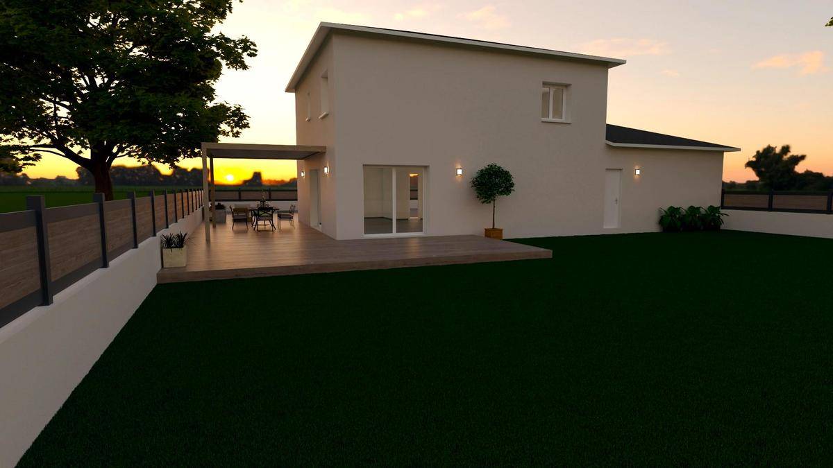 Programme terrain + maison à Meximieux en Ain (01) de 100 m² à vendre au prix de 385000€ - 1