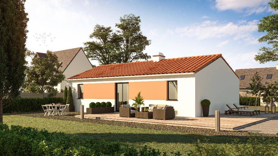 Programme terrain + maison à Bouguenais en Loire-Atlantique (44) de 69 m² à vendre au prix de 280000€ - 1