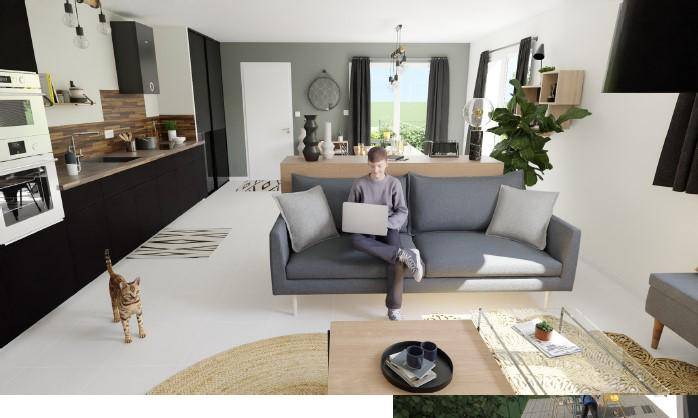 Programme terrain + maison à Billom en Puy-de-Dôme (63) de 85 m² à vendre au prix de 232000€ - 3