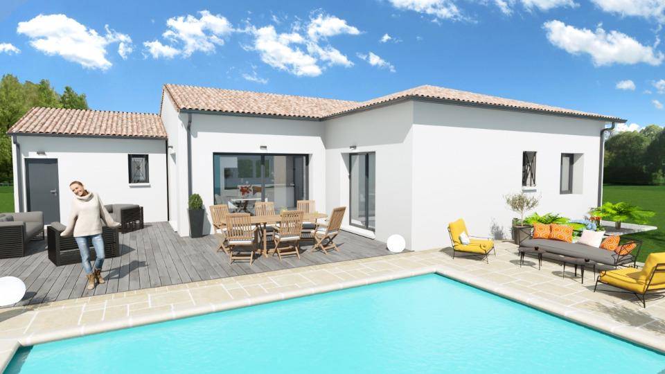 Programme terrain + maison à La Baume-de-Transit en Drôme (26) de 106 m² à vendre au prix de 322500€ - 1