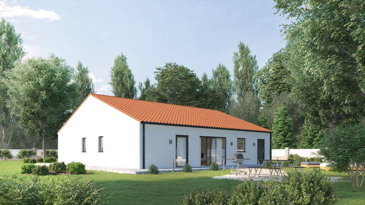 Programme terrain + maison à Saint-Germain-de-Prinçay en Vendée (85) de 80 m² à vendre au prix de 173309€ - 1