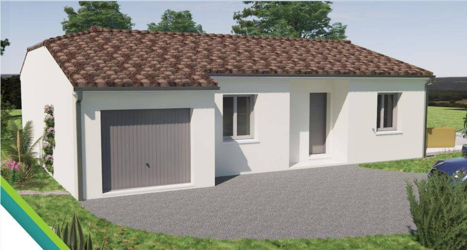 Programme terrain + maison à Saint-Vaize en Charente-Maritime (17) de 77 m² à vendre au prix de 172200€ - 1