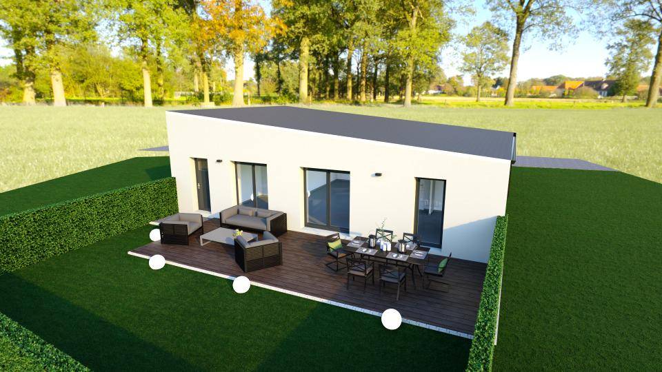 Programme terrain + maison à Thue et Mue en Calvados (14) de 70 m² à vendre au prix de 210500€ - 2