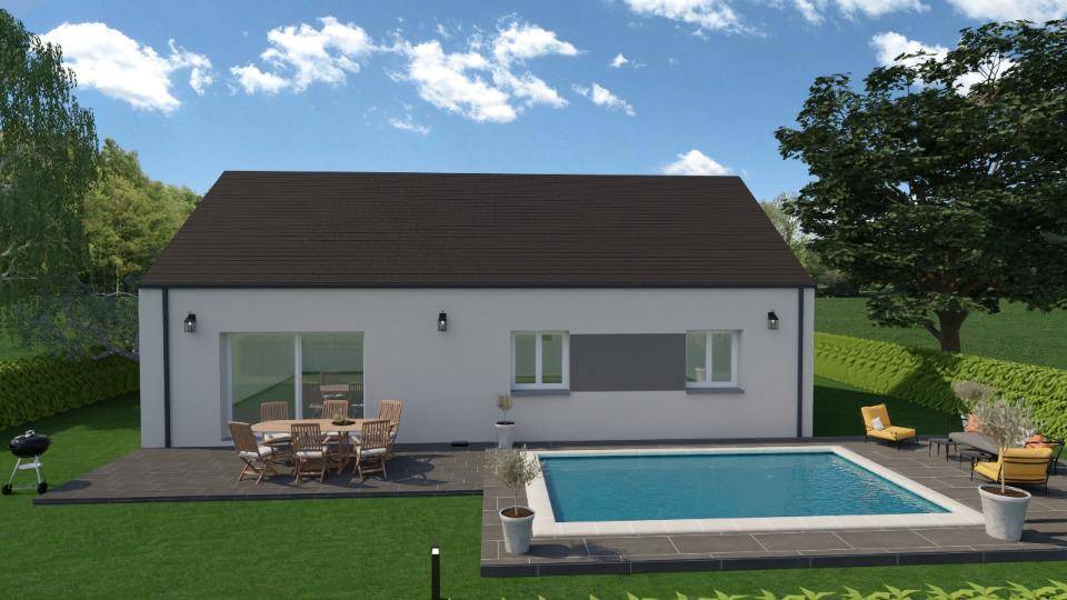 Programme terrain + maison à Domfront-en-Champagne en Sarthe (72) de 98 m² à vendre au prix de 210000€ - 3