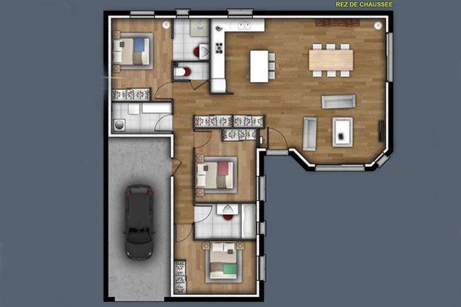 Programme terrain + maison à Criquebeuf-sur-Seine en Eure (27) de 109 m² à vendre au prix de 266500€ - 3