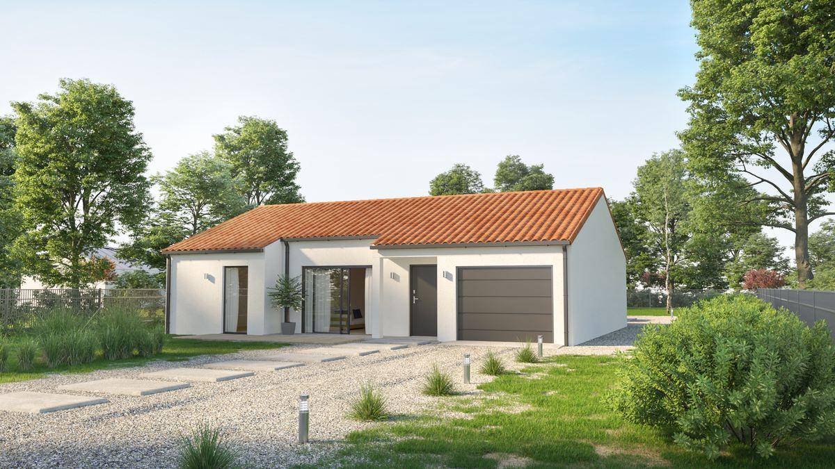 Programme terrain + maison à Aigrefeuille-sur-Maine en Loire-Atlantique (44) de 90 m² à vendre au prix de 278246€ - 1