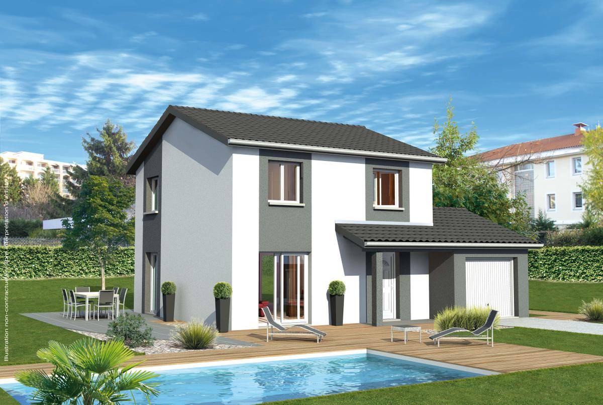 Programme terrain + maison à Saint-Georges-de-Reneins en Rhône (69) de 94 m² à vendre au prix de 402200€ - 1