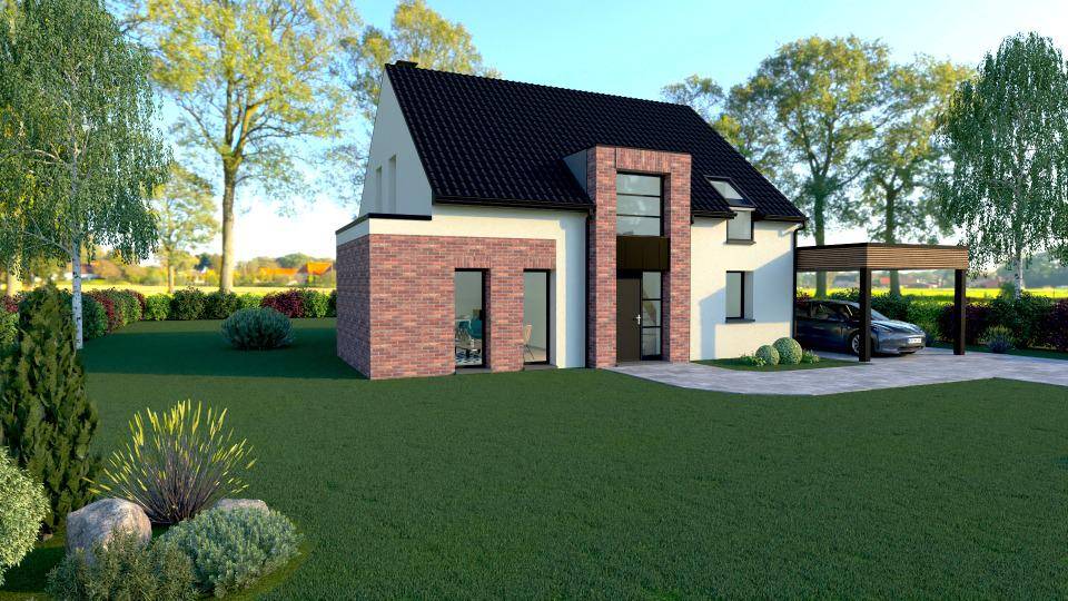 Programme terrain + maison à Avesnes-le-Comte en Pas-de-Calais (62) de 136 m² à vendre au prix de 272693€ - 1