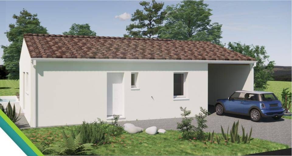 Programme terrain + maison à Saintes en Charente-Maritime (17) de 60 m² à vendre au prix de 181000€ - 1