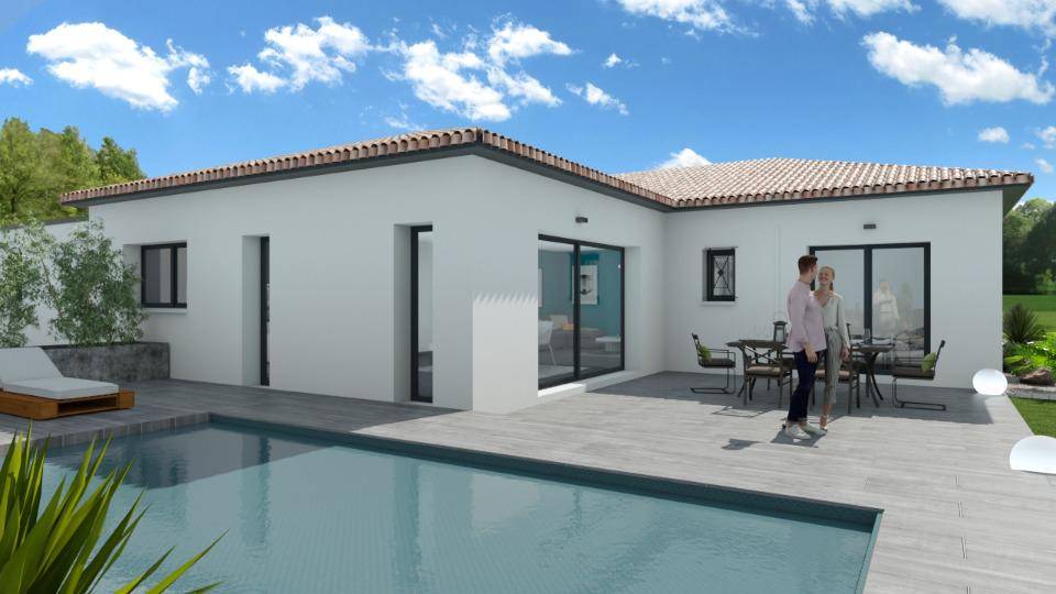 Programme terrain + maison à Allan en Drôme (26) de 134 m² à vendre au prix de 427700€ - 1