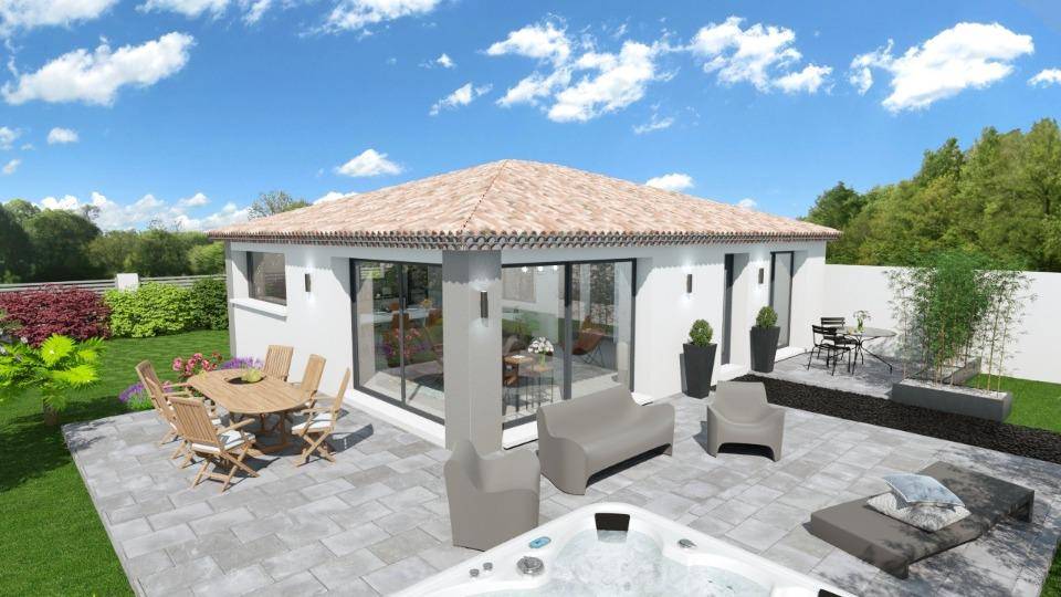 Programme terrain + maison à La Crau en Var (83) de 80 m² à vendre au prix de 555000€ - 2