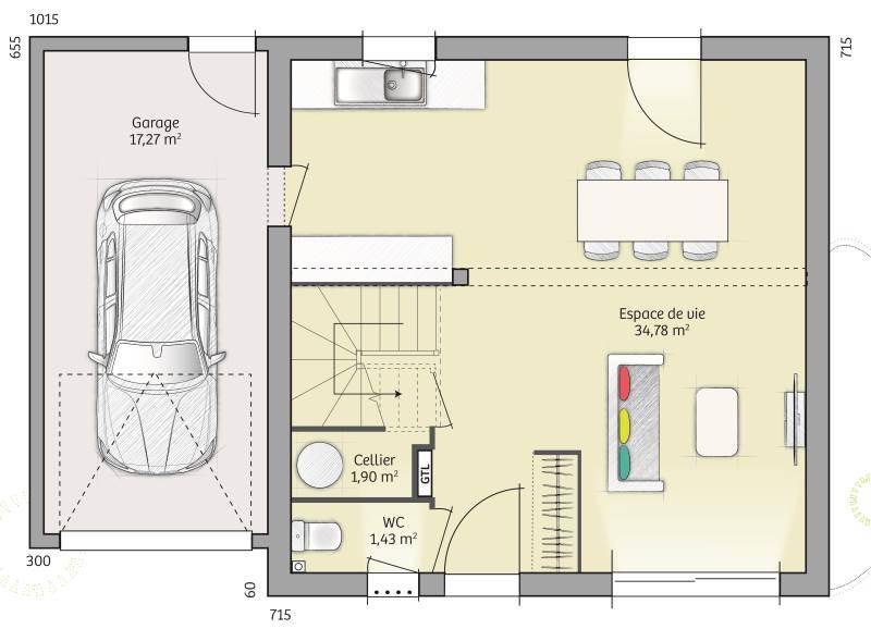 Programme terrain + maison à Égly en Essonne (91) de 74 m² à vendre au prix de 275000€ - 4