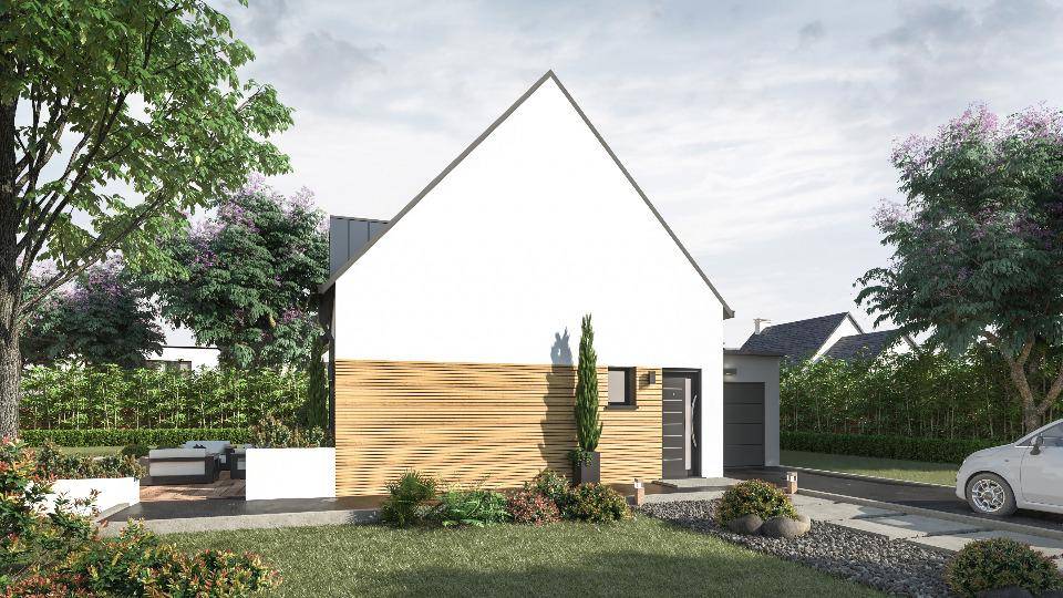 Programme terrain + maison à Pont-Scorff en Morbihan (56) de 89 m² à vendre au prix de 320000€ - 3