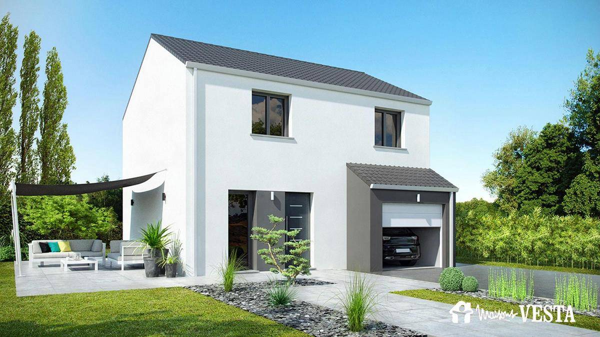 Programme terrain + maison à Coin-lès-Cuvry en Moselle (57) de 81 m² à vendre au prix de 344318€ - 1