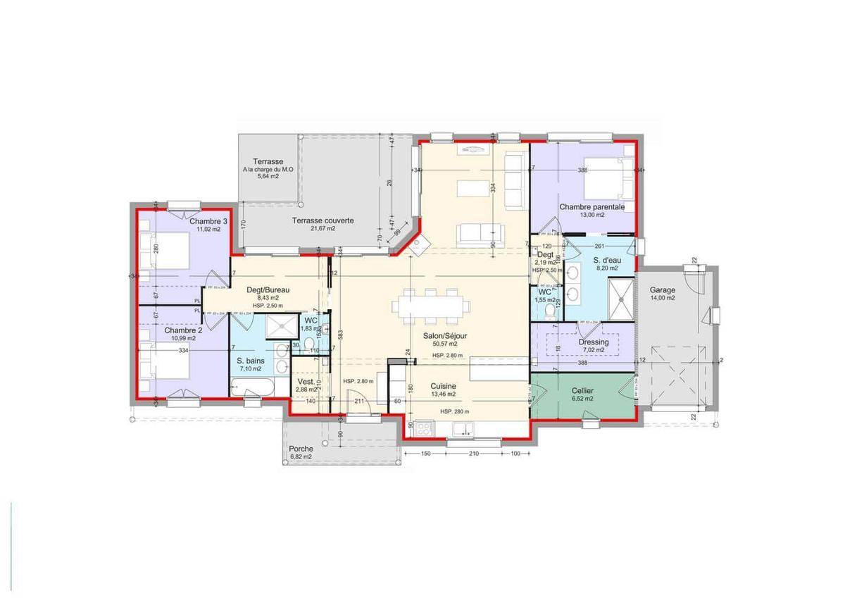 Programme terrain + maison à Blaye en Gironde (33) de 145 m² à vendre au prix de 361861€ - 4