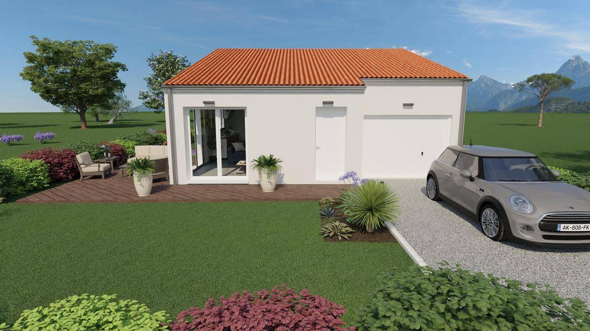Programme terrain + maison à Cournon-d'Auvergne en Puy-de-Dôme (63) de 87 m² à vendre au prix de 288680€ - 2
