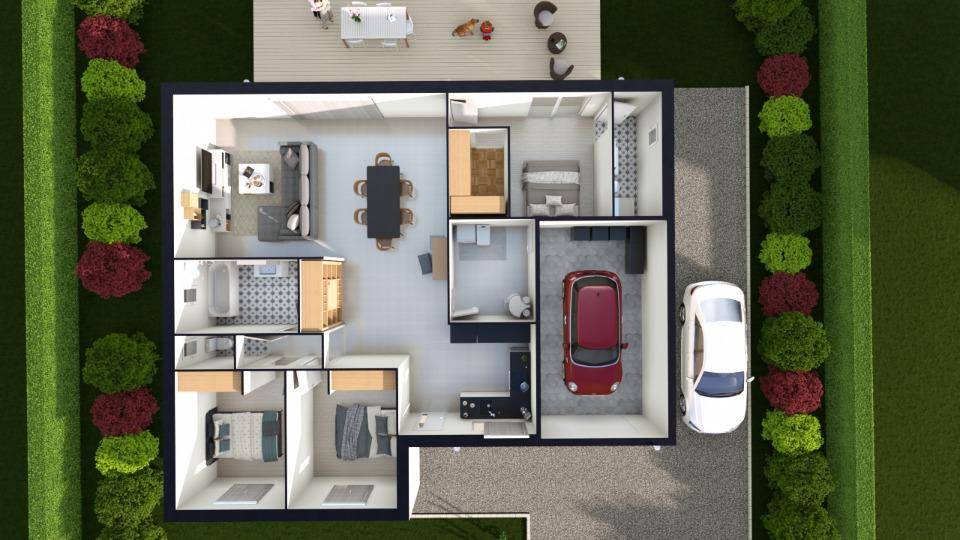 Programme terrain + maison à Baugy en Cher (18) de 112 m² à vendre au prix de 217500€ - 4