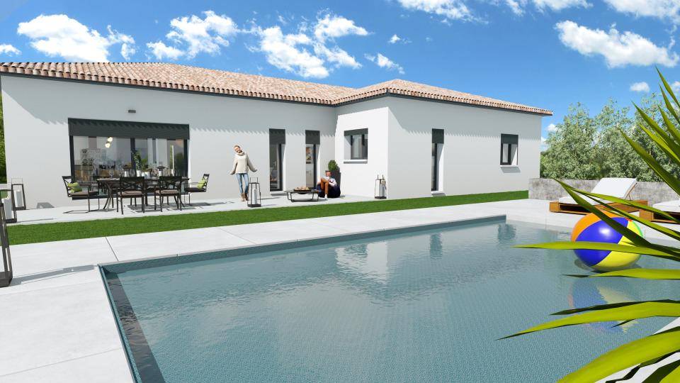 Programme terrain + maison à Orgnac-l'Aven en Ardèche (07) de 165 m² à vendre au prix de 404800€ - 1