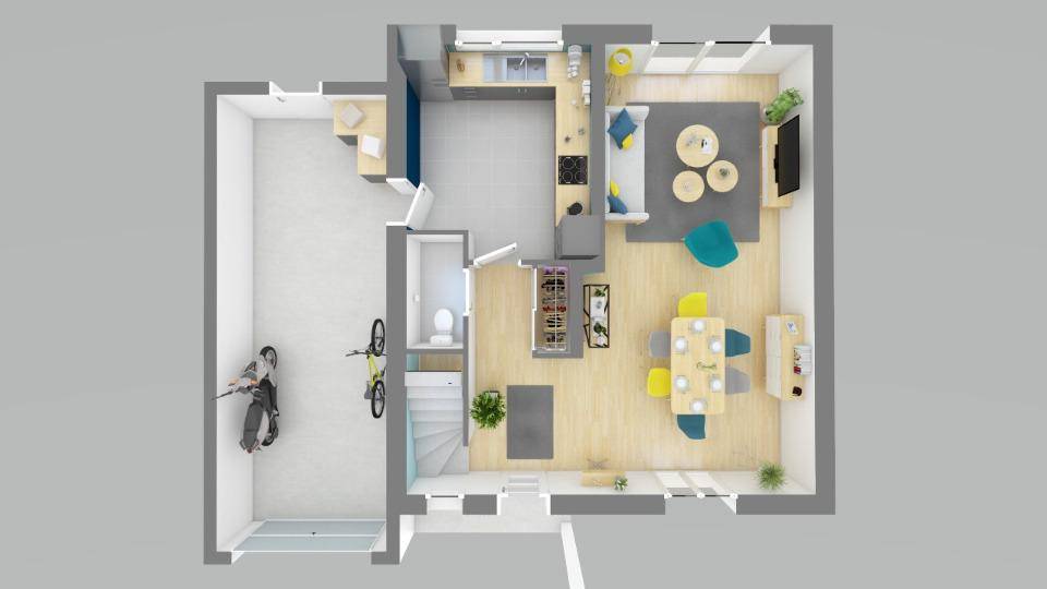 Programme terrain + maison à Rémilly en Moselle (57) de 100 m² à vendre au prix de 279000€ - 3