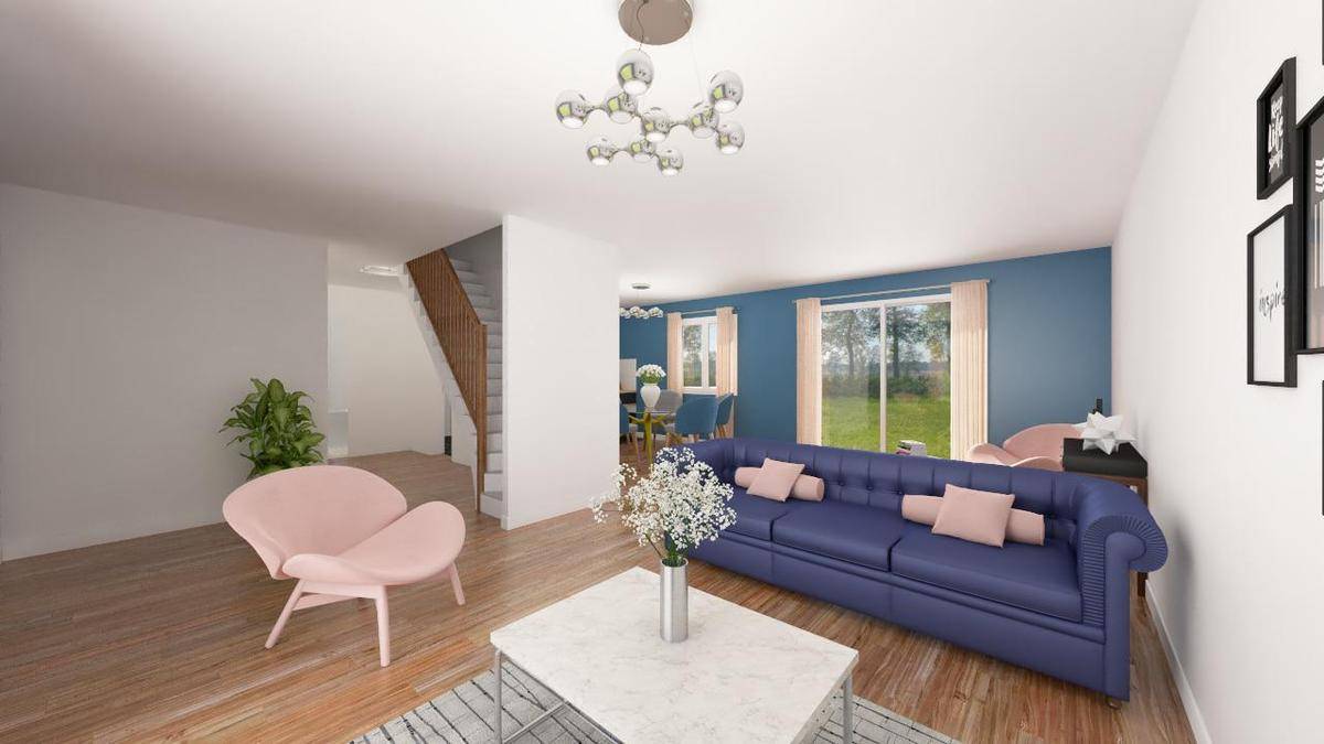 Programme terrain + maison à Logron en Eure-et-Loir (28) de 110 m² à vendre au prix de 286264€ - 2