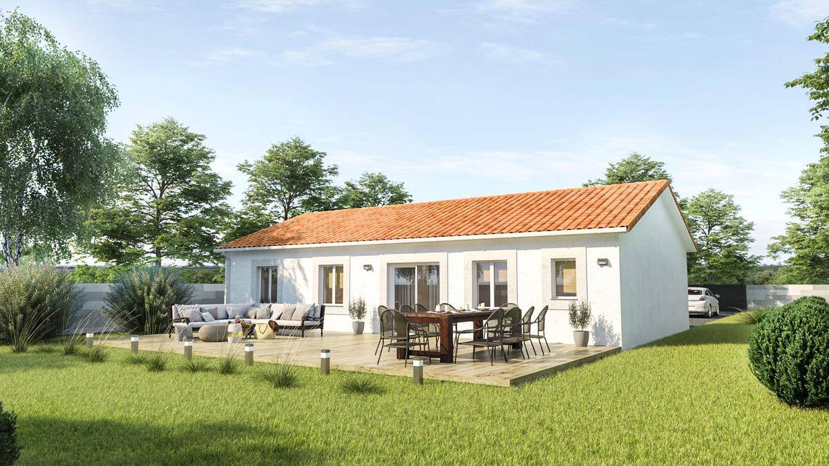 Programme terrain + maison à Fossemagne en Dordogne (24) de 90 m² à vendre au prix de 174270€ - 1