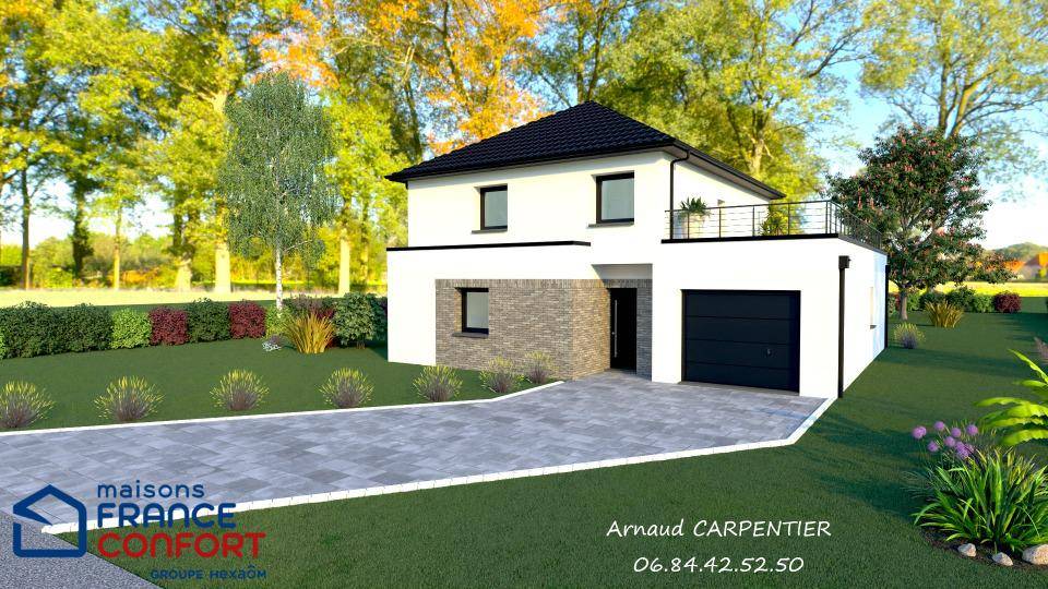 Programme terrain + maison à Liévin en Pas-de-Calais (62) de 115 m² à vendre au prix de 296447€ - 2