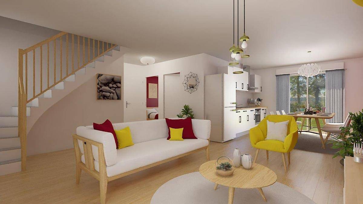 Programme terrain + maison à Yzeures-sur-Creuse en Indre-et-Loire (37) de 86 m² à vendre au prix de 200082€ - 3