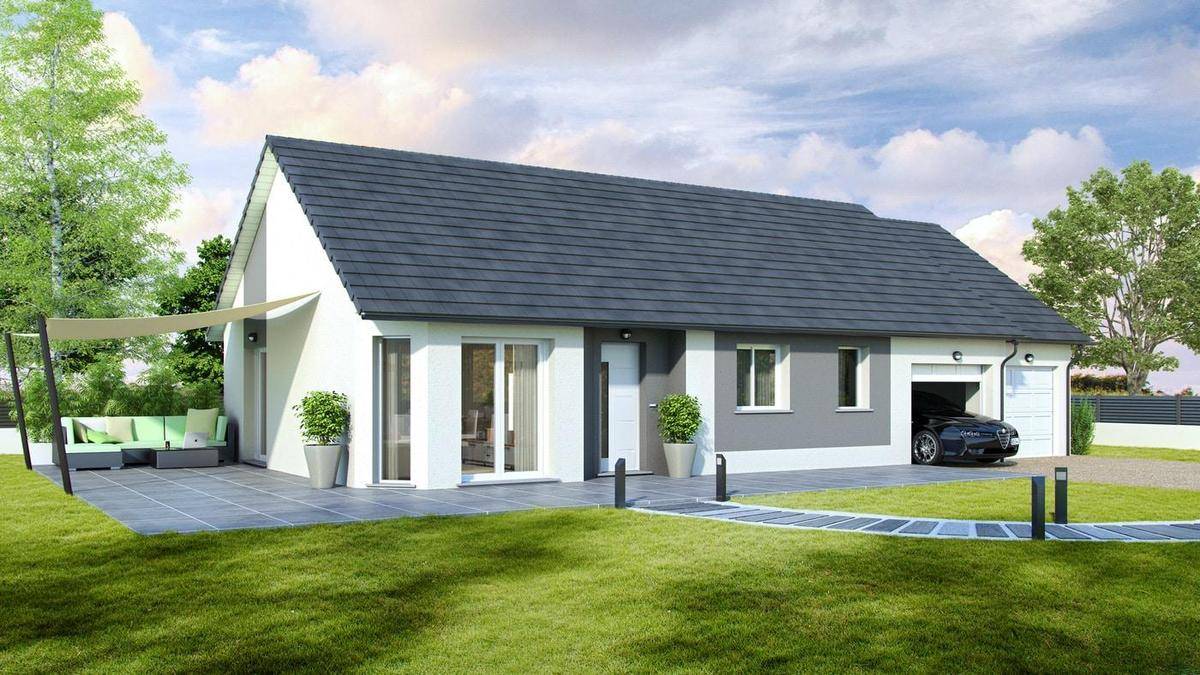 Programme terrain + maison à Aumur en Jura (39) de 91 m² à vendre au prix de 195593€ - 1