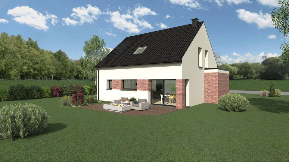 Programme terrain + maison à Helfaut en Pas-de-Calais (62) de 140 m² à vendre au prix de 310600€ - 2
